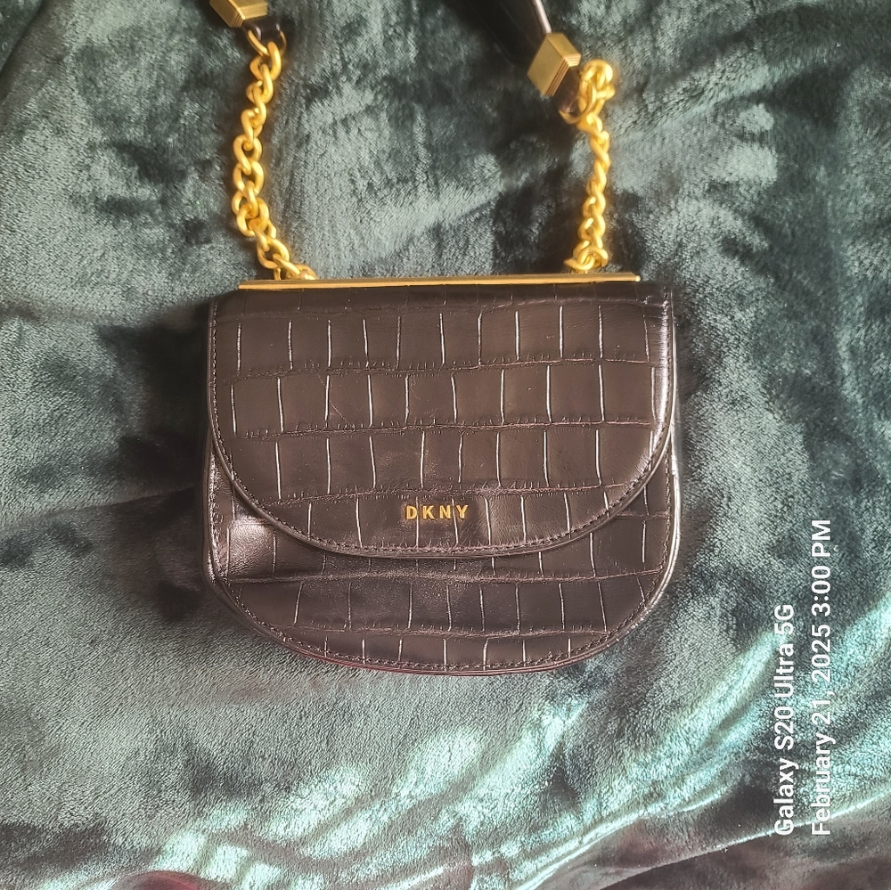Never Used DKNY snake skin bag